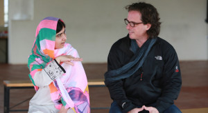 Malala Yousafzai and Director Davis Guggenheim